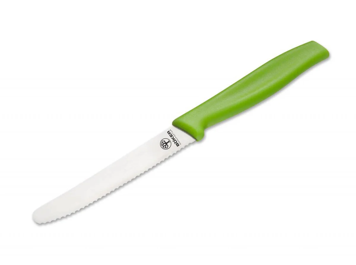 Серрейторний кухонний ніж Boker Sandwich Knife, зелений