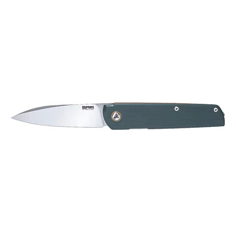 Нож SRM Qrick, Sandvik14C28N, G10, оранжево-зелёный photo 2