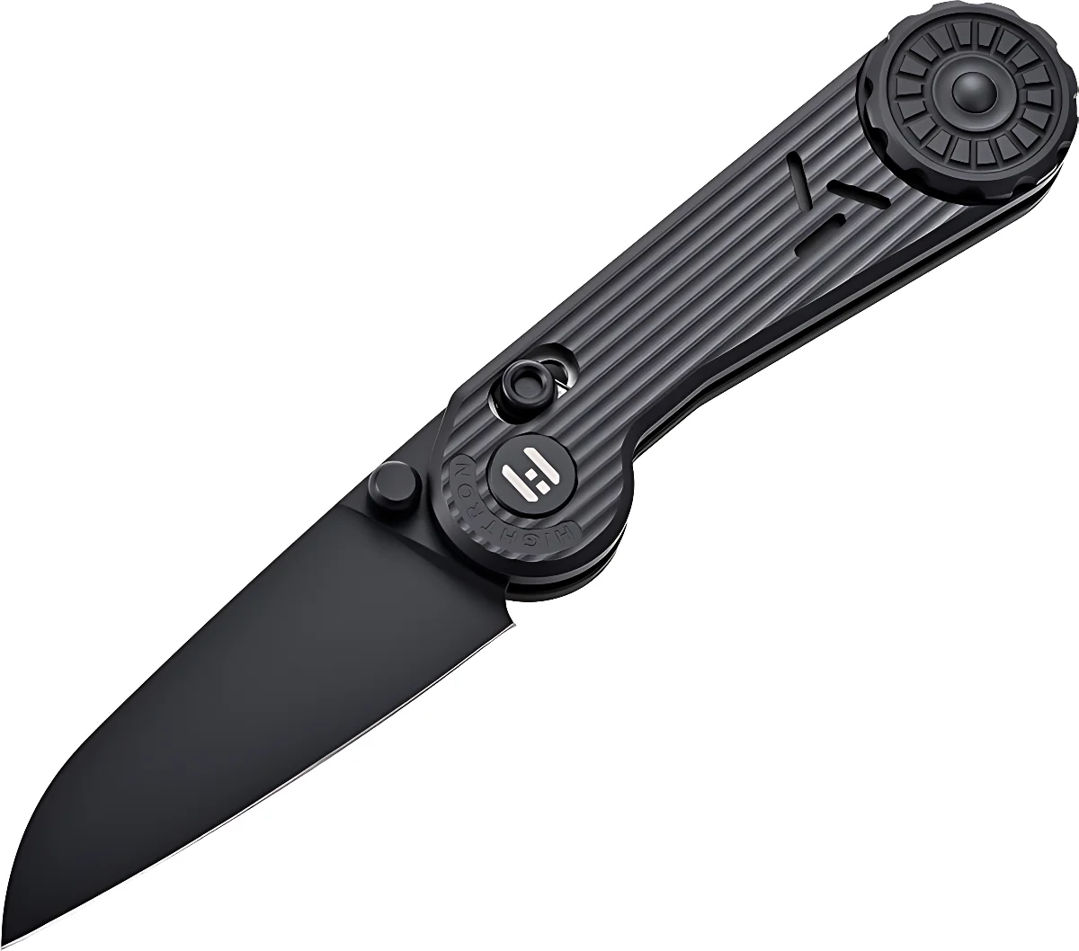 Ніж-антистрес Hightron EdgePlay, M390, титан TC4, черный