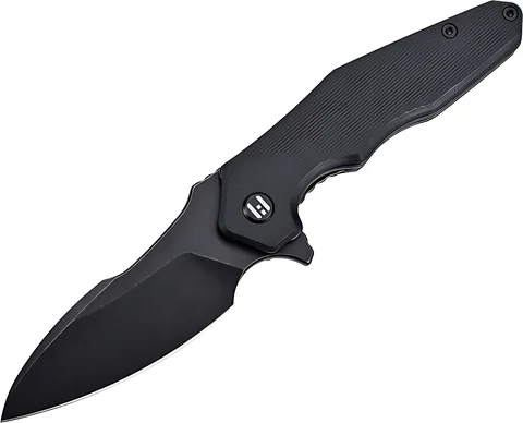 Ніж Hightron Mini Ventura, D2, G10, чорний, чорний stonewash клинок