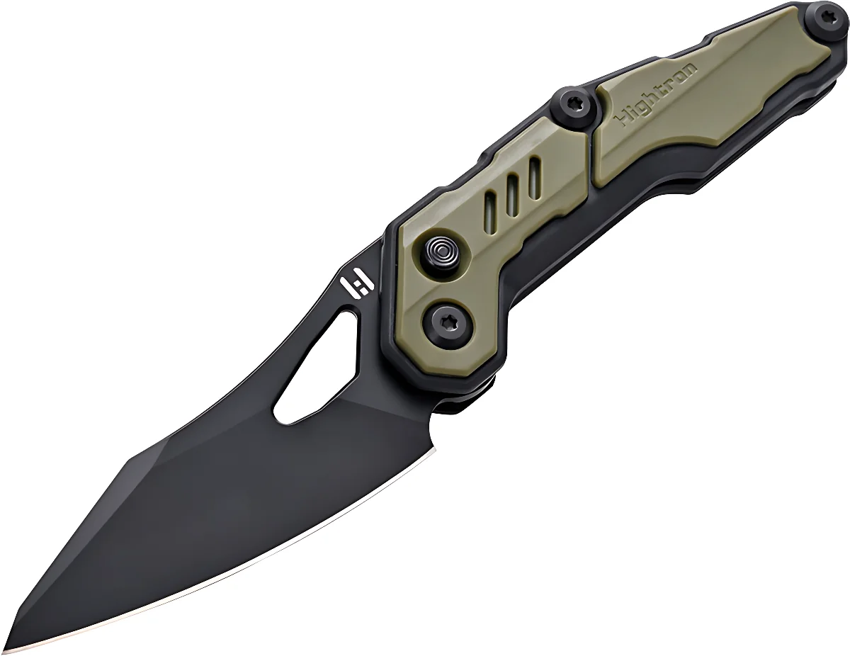 Ніж Hightron Spectron, M390, GFN, зелений, чорний клинок