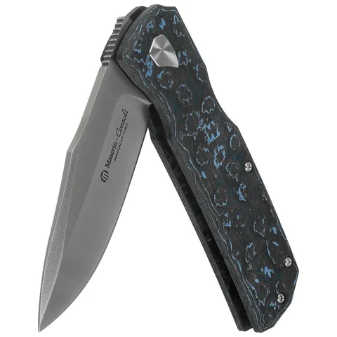 Ніж Maserin Power, Magnacut, fat carbon arctic blue