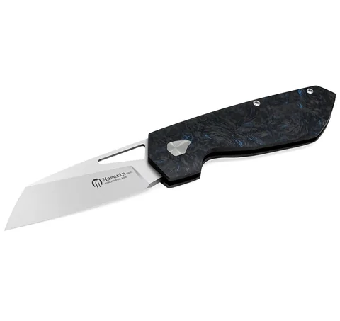 Ніж Maserin W2, M390, fat carbon, синій