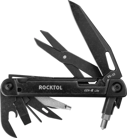 Ніж-мультитул Rocktol 15-в-1 в шкіряному чохлі