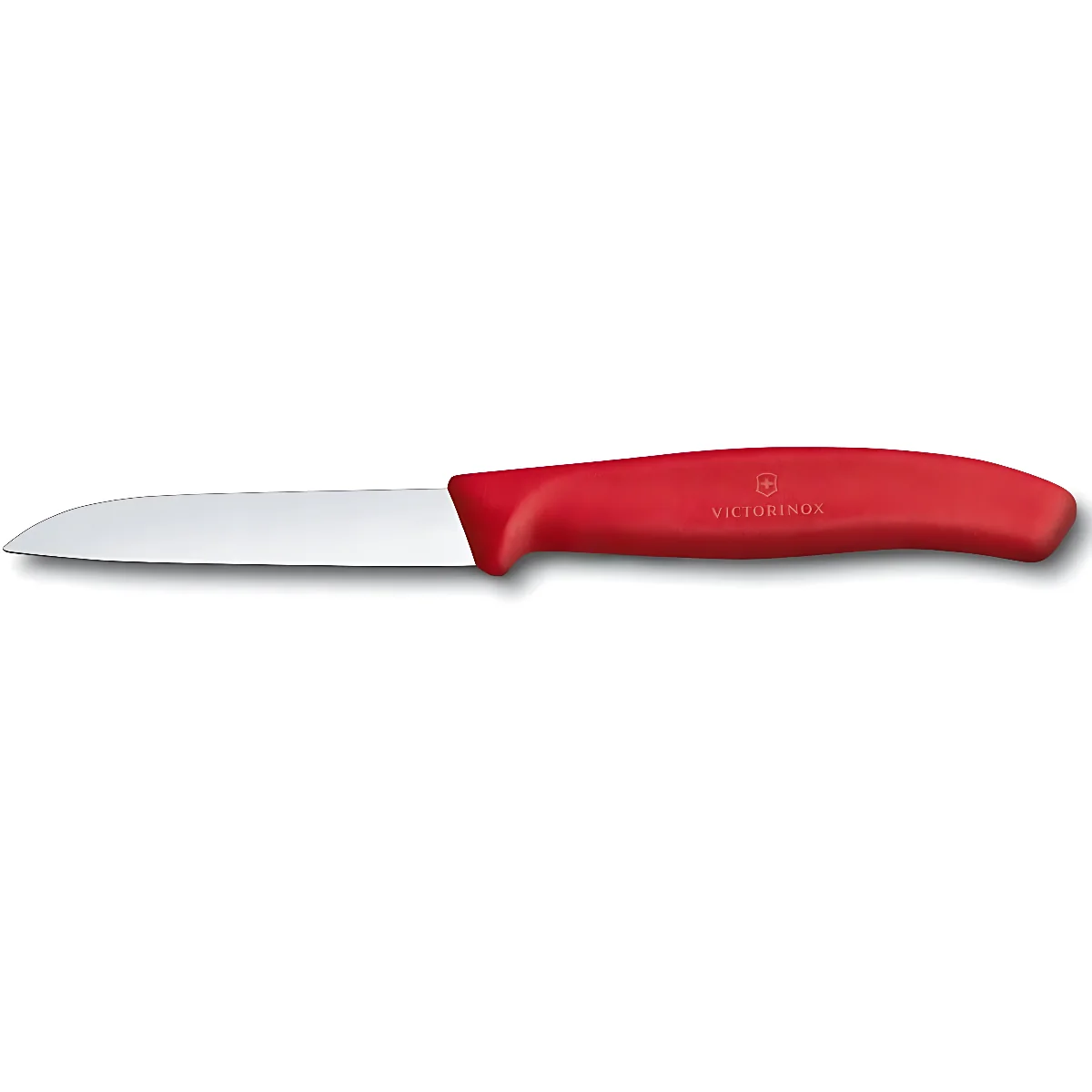 Ніж кухонний Victorinox SwissClassic для чищення овочів та фруктів, 8см, червоний
