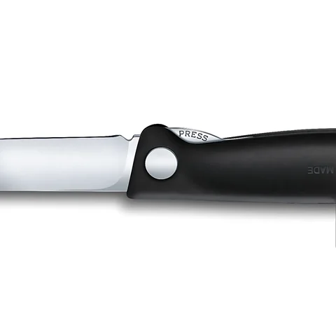 Ніж кухонний складний Victorinox SwissClassic 11 см, заокруглений, чорний — фото 2