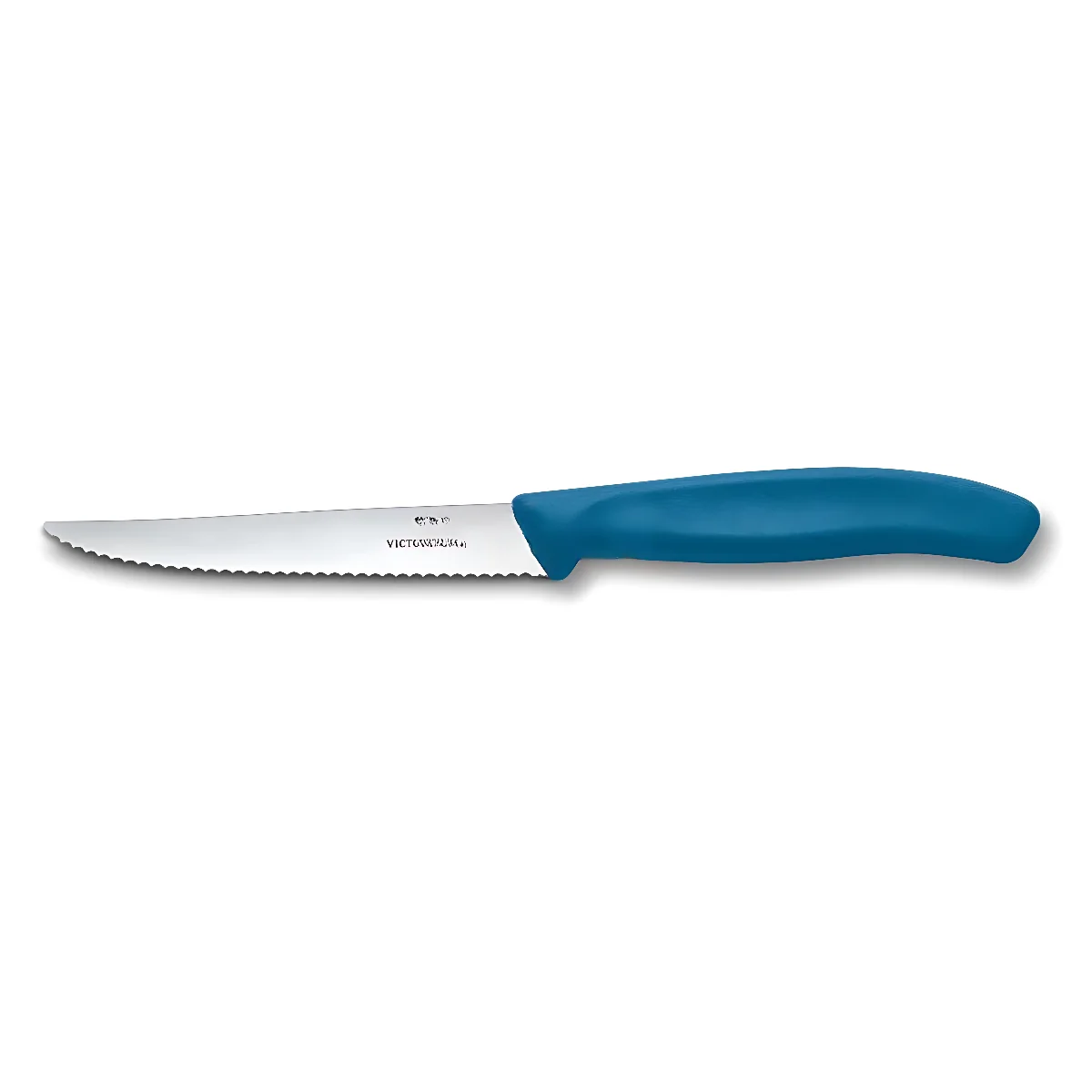 Ніж кухонний Victorinox SwissClassic стейковий11 см, серрейтор, синій