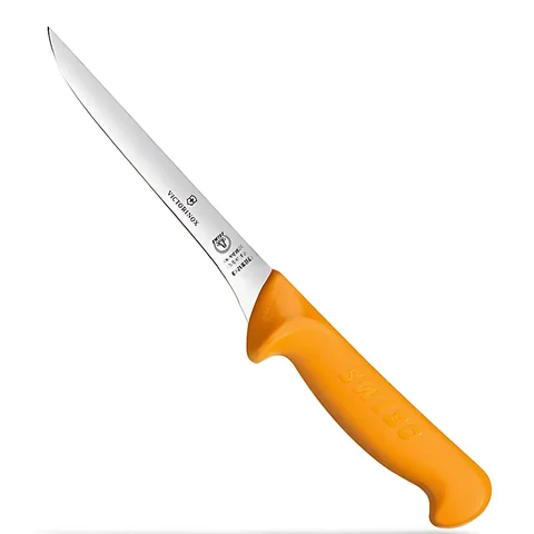 Ніж кухонний обваловувальний Victorinox Swibo Boning, вузький, гнучкий, помаранчевий, 13 см — фото 2