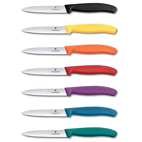 Ніж кухонний Victorinox SwissClassic, 10 см, червоний — фото 2