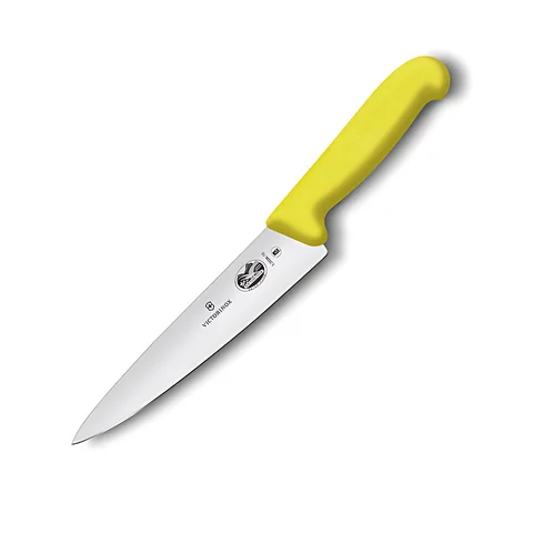 Ніж кухонний обробний Victorinox Fibrox 18 см, жовтий