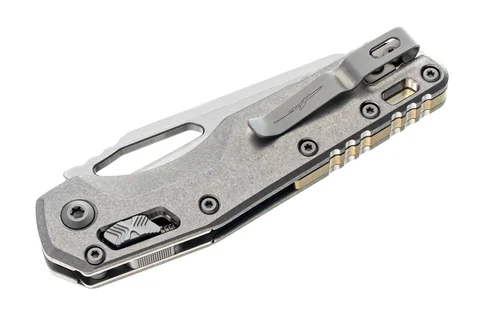 Ніж Microtech MSI Ram-Lok Marfione Select Stonewash Slab side Titanium w/bronze photo 4