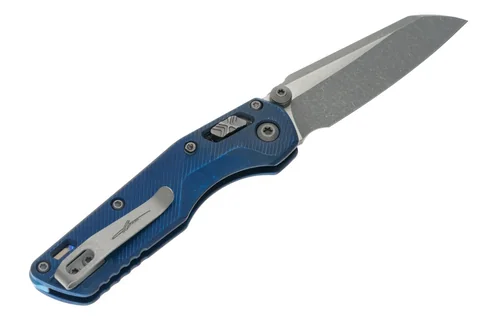 Ніж Microtech MSI Mini Ram-Lok Marfione Select Apoc Fluted Antique blue anodized Ti photo 2
