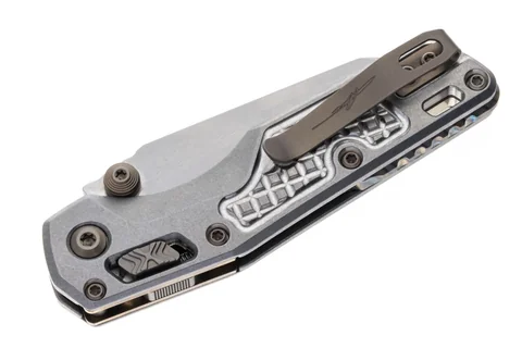 Ніж Microtech MSI Mini Ram-Lok Marfione Select Stnwsh Frag Ti w/ flamed Ti/Br Dbl Vapor photo 3