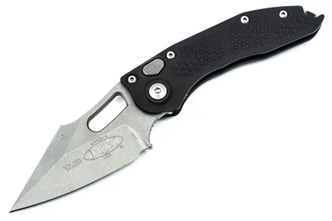Ніж Microtech Stitch S/E Stonewash Standard Black photo 2