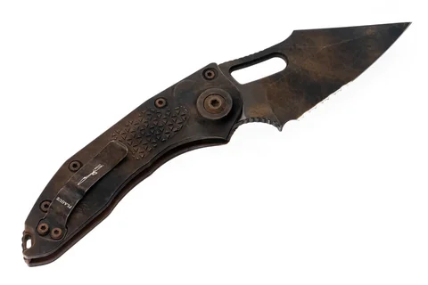Ніж Microtech Stitch S/E полусеррейтор Plague Outbreak Signature Series photo 2