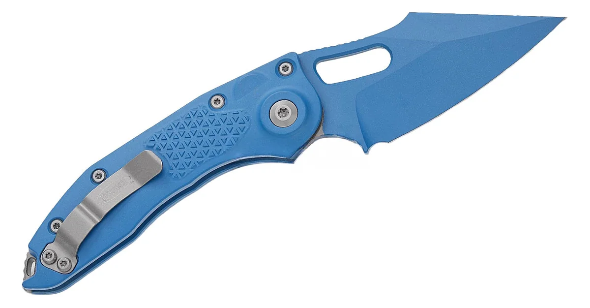 Ніж Microtech Stitch S/E Standard Cerakote blue bead blast hardware