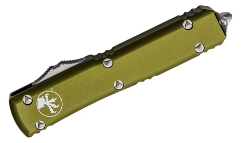 Ніж Microtech Ultratech Gen IV OTF D/E серрейтор Stonewash OD Green photo 3