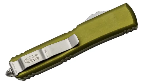 Ніж Microtech Ultratech Gen IV OTF D/E серрейтор Stonewash OD Green photo 4