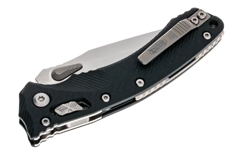 Ніж Microtech Amphibian Ram-Lok, клинок напівсер. Stwsh Fluted, руків'я чорне G10 photo 3