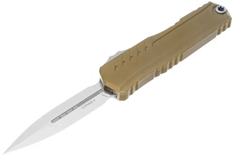 Ніж Microtech Cypher II D/E OTF, Apoc, руків'я tan