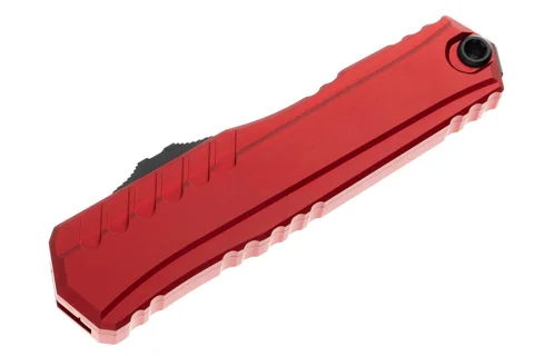 Ніж Microtech Cypher II D/E OTF, чорний клинок, червоне руків'я photo 3