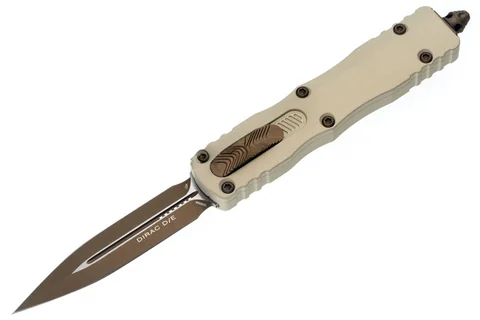 Ніж Microtech Dirac D/E OTF, Burnt Bronze Standard Champagne