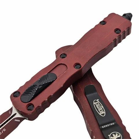 Ніж Microtech Dirac D/E OTF, Standard Weathered Crimson photo 5