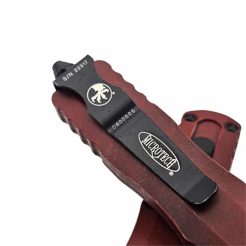 Ніж Microtech Dirac D/E OTF, Standard Weathered Crimson photo 6