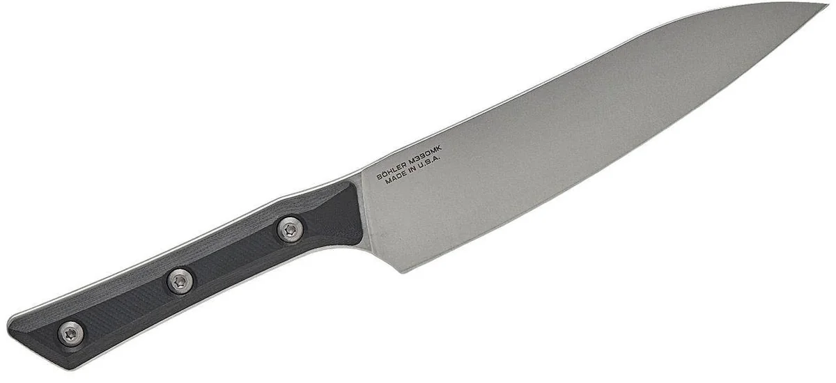 Універсальний кухонний ніж Microtech Utility 6" Stonewash Black G-10