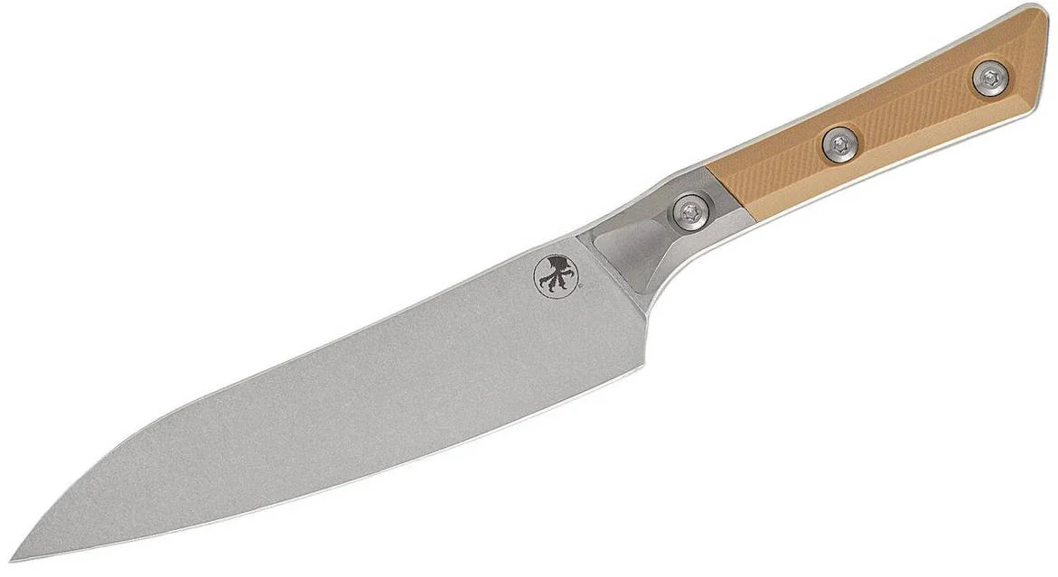 Універсальний кухонний ніж Microtech Utility 6" Tan G-10 з больстером