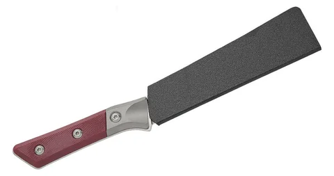 Обробний кухонний ніж Microtech Boning 6.125" Stonewash Merlot G-10 з больстером photo 2
