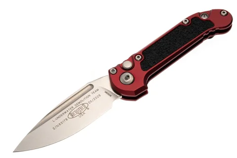 Нож Microtech L.U.D.T. S/E Gen III,  stonewash клинок, руків'я  merlot photo 2