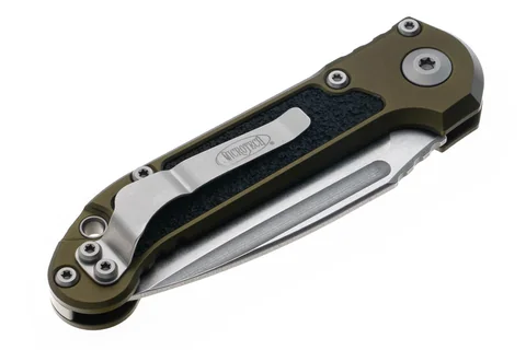 Нож Microtech L.U.D.T. S/E Gen III,  stonewash клинок, руків'я  OD Green photo 4