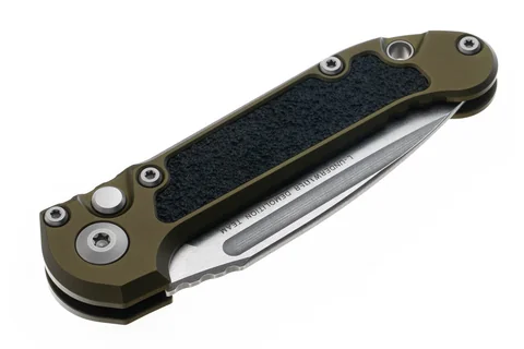 Нож Microtech L.U.D.T. S/E Gen III,  stonewash клинок, руків'я  OD Green photo 5