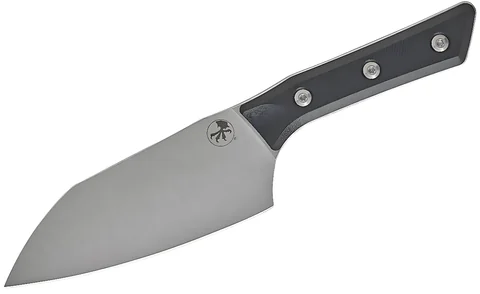 Кухонный ніж Microtech Santoku 6" Stonewash Black G-10 photo 2