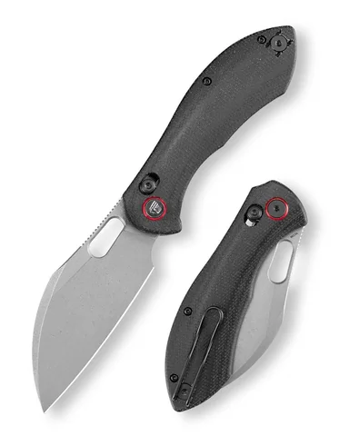 Ніж Trivisa Batwing-BM/L, черный, 14C28N, мікарта photo 2