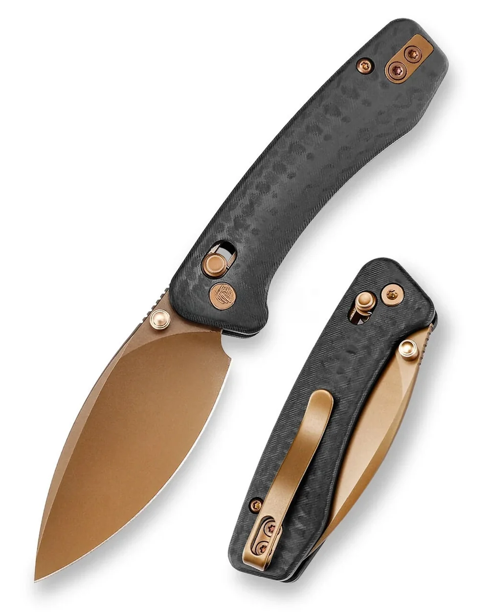 Ніж Trivisa Koala-CG, золот./чорний, N690, карбон/G10