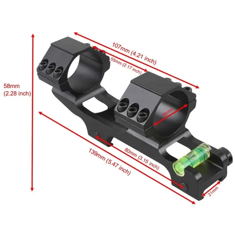 Моноблок Vector Optics 30 мм с пузырьковым уровнем photo 4