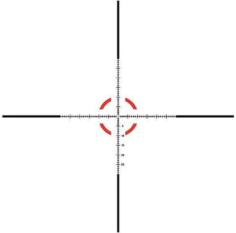 Приціл оптичний TRIJICON VCOG 1-8x28 illum. Red MRAD Crosshair — фото 6
