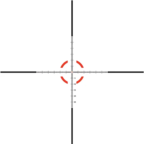 Приціл оптичний TRIJICON Credo 1-8x28 (34 мм) illum. Red/Green MRAD Segmented Circle — фото 6