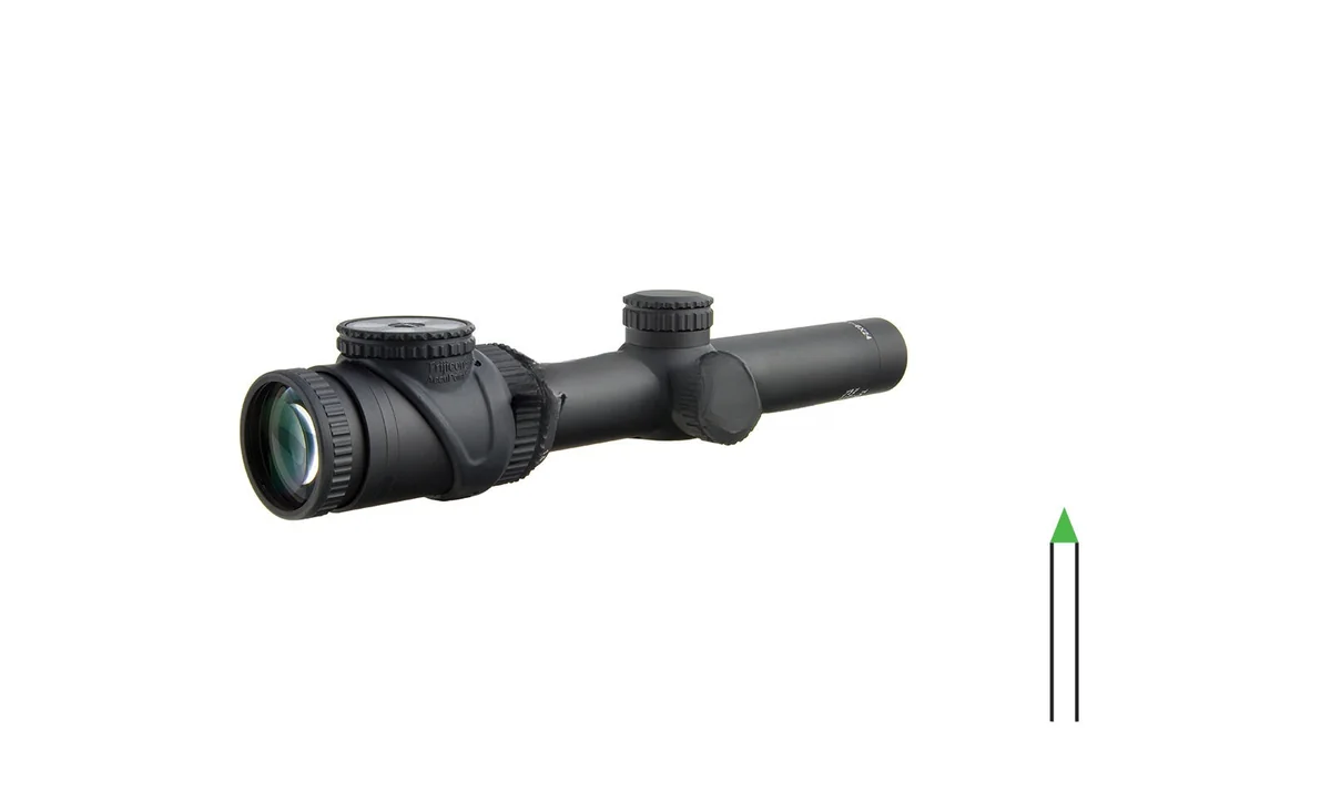Приціл оптичний TRIJICON AccuPoint 1-6x24 (30 мм) illum. BAC Green Triangle Tritium / Fiber Optics