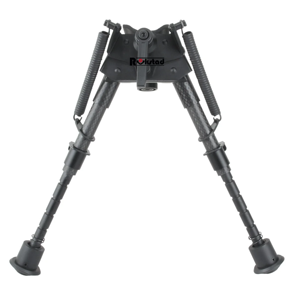 Сошки Vector Optics 155-230 мм на антабку. Карбонове волокно, підпружинені з ричагом