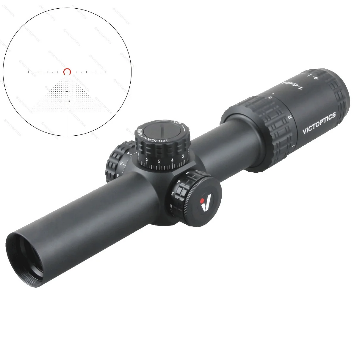 Приціл оптичний Vector Optics  S6 1-6X24 (30 мм) Illum. SFP