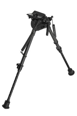 Сошки Vector Optics 230-345 мм Карбонове волокно, підпружинені з ричагом