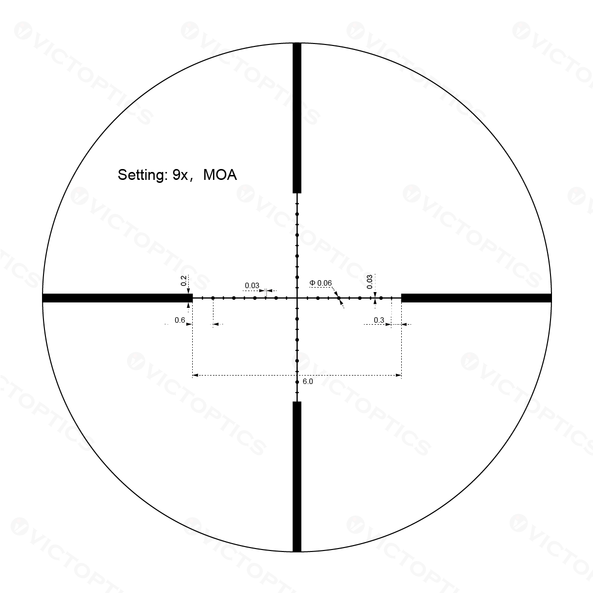 Приціл оптичний Vector Optics C3 3-9x32 (25,4 мм) illum. SFP