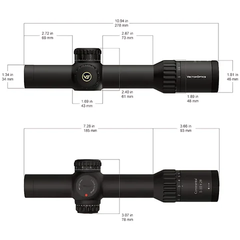 Приціл оптичний Vector Optics Continental 1-10x28 (34mm) illum. ED FFP VET-CTR — фото 7