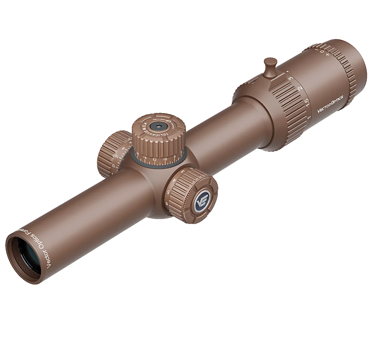 Приціл оптичний Vector Optics Forester 1-8X24 (30 мм) illum. SFP Coyote FDE Etched Glass