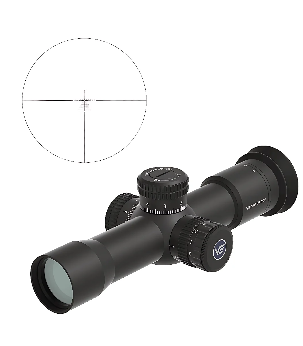 Приціл оптичний Vector Optics Veyron Plus 10x30 (30 мм) SFP illum. MPR-V10