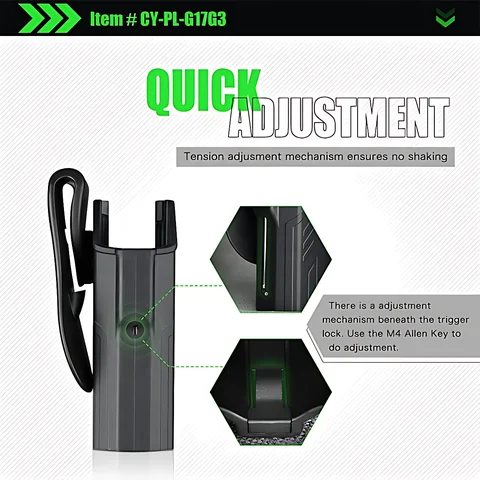 Кобура Cytac light bearing для glock 17 — фото 3