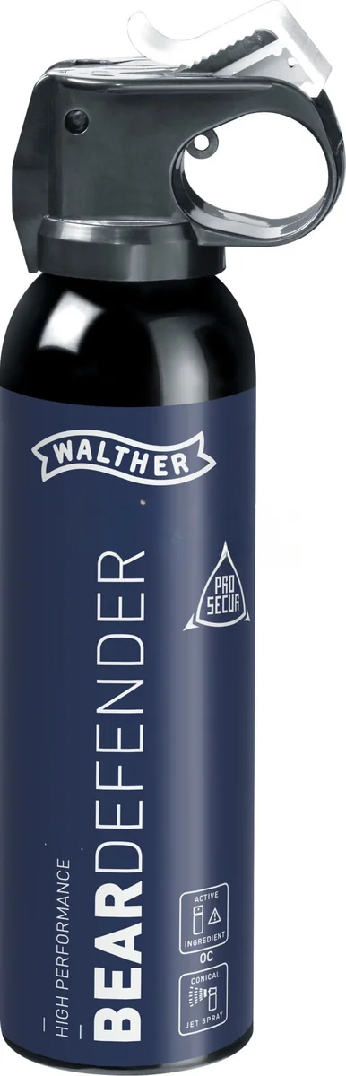 Газовый баллон перцевый с чехлом Umarex Walther ProSecur Bear Defender 10%, 225 мл, конусное
